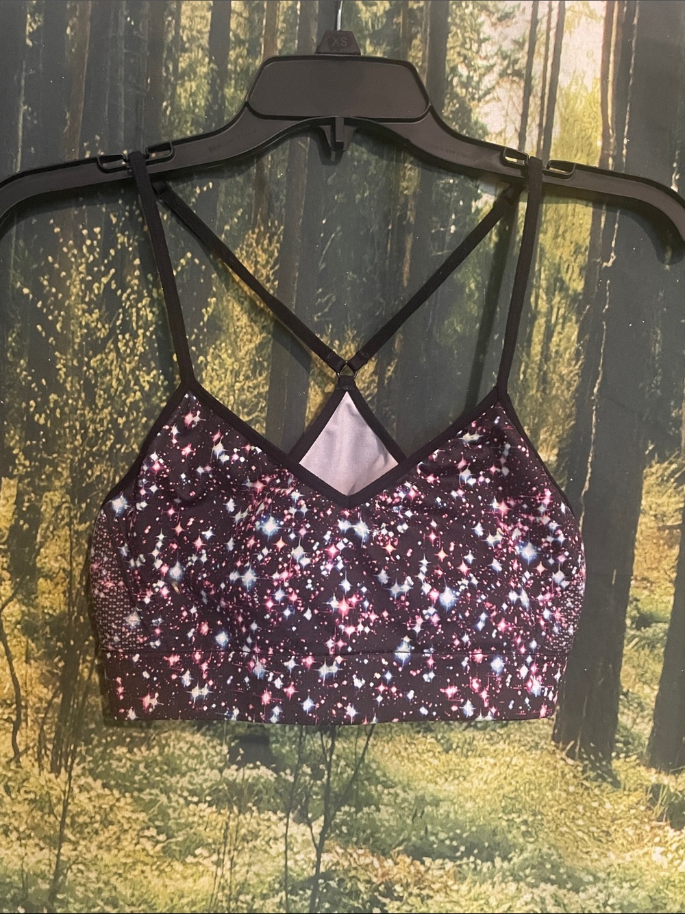 PINK VS Women's Starry Universe Print Sports Bra